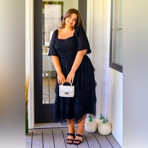 POLAGRAM | MIDNIGHT
WALTZ MIDI DRESS